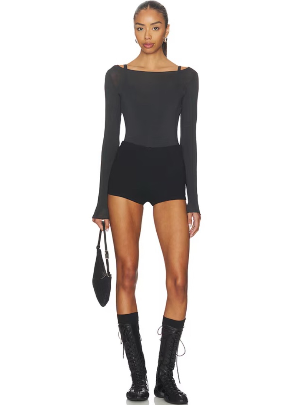 SKIMS Sheer Modal Long Sleeve T-Shirt XS